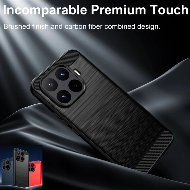 Für Xiaomi 17T Pro Hülle Carbonfaser-Telefonprotektor Xiaomi 17T Pro Hülle Gummi Stoßfeste TPU-Hülle Xiaomi 17T Pro Cover