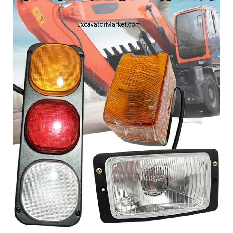 

For Doosan DX60/150W-9C/DX210W-9C Tail Lights Turning Lights Excavator Parts Excavator headlight Signal Lights