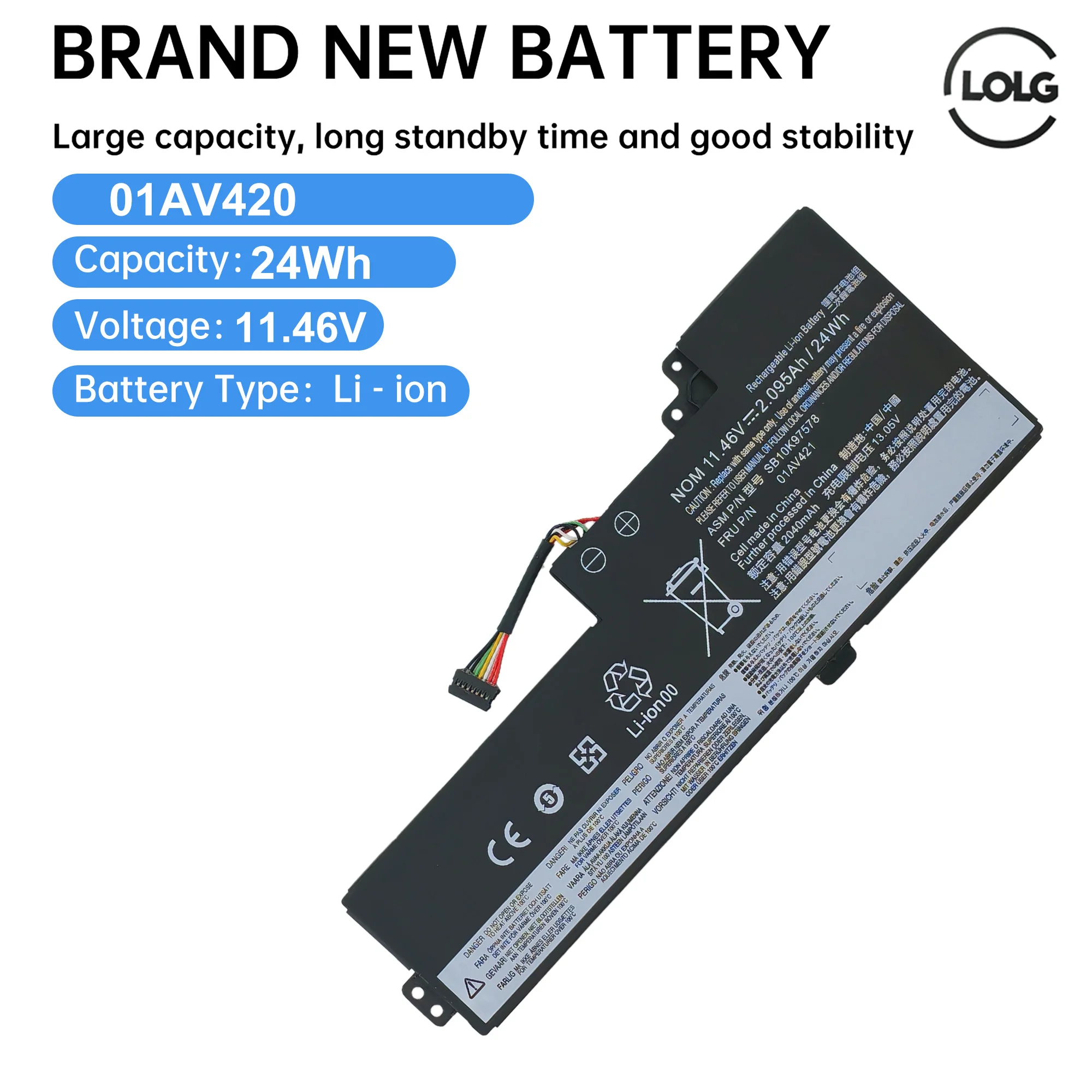 01AV421 01AV489 01AV420 Internal Laptop Battery For Lenovo ThinkPad T470 T480 A475 A485 TP25 01AV419 SB10K97576 SB10K97578