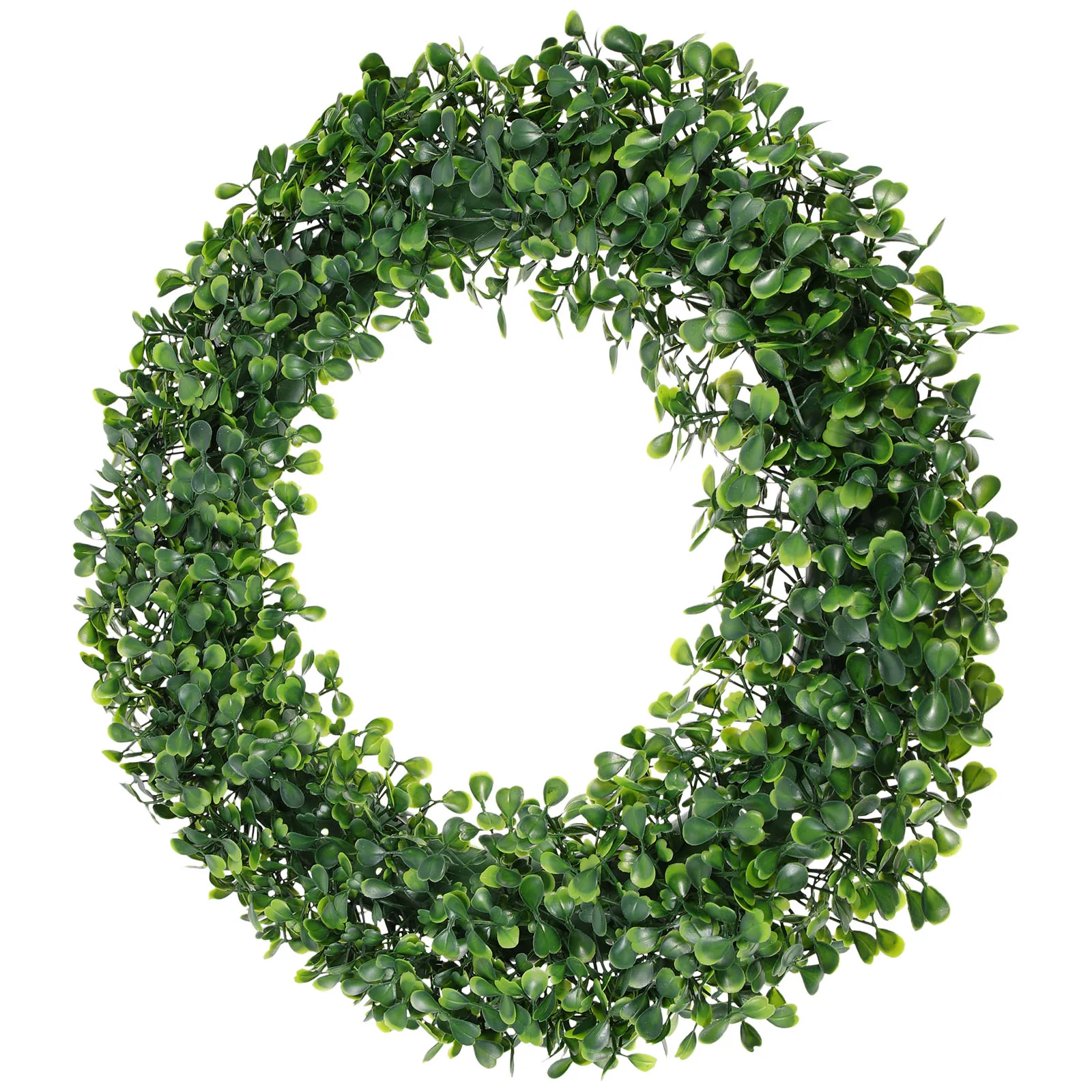 

Artificial Green Leaves Plastic Flower Simulation Leaf Bride Decoration Spring Wreath Hanging Wall Decor Front Door