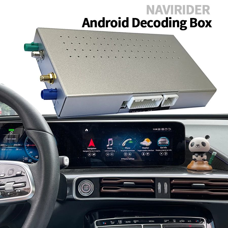 Upgrade NTG 6 Qualcomm 680 Android 13 Decoder Box Upgrade Wireless CarPlay For Mercedes Benz GLC V-Class EQC Electric 2020-2022