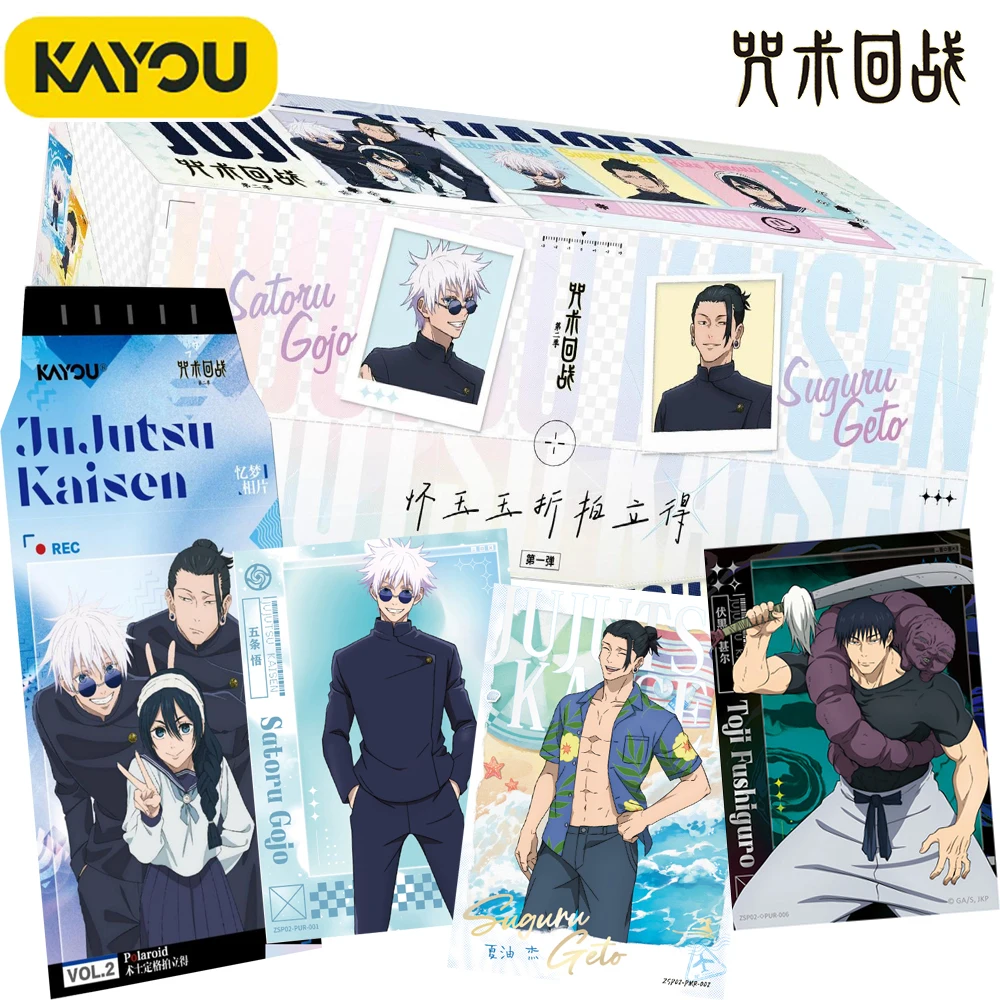 

Genuine Official KAYOU Jujutsu Kaisen Tear Up Photo Cards Anime Character Summer Vacation Time Exclusive Customized Cards Gifts