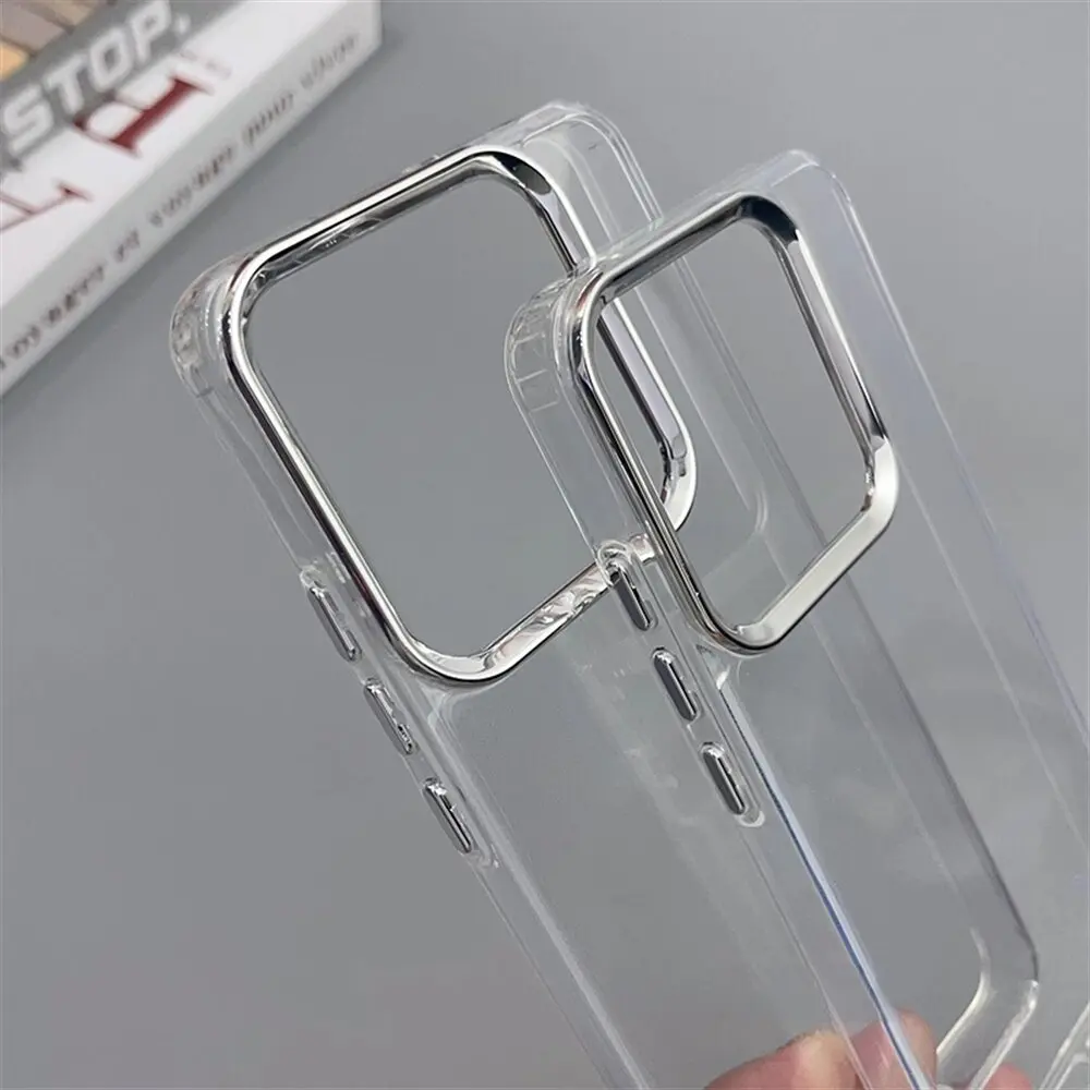 حافظة Mi 14T من الكروم بأزرار شفافة ناعمة من البولي يوريثان الحراري لهاتف Xiaomi 13T Pro 11 Lite 12 14 15 كابا مع حزام يد من جلد البولي يوريثان #4