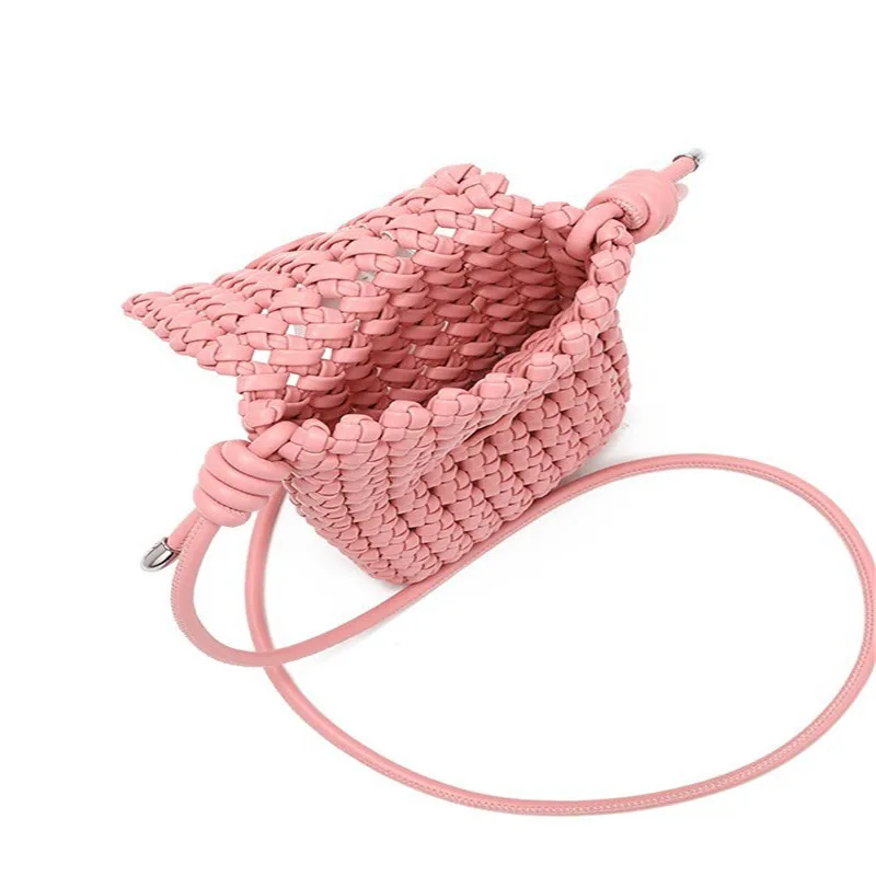 Aliunique Fashion Women's Woven Bags Mini Phone Bag 2026 New Hot Small Volume Woven Crossbody Bag PU Shoulder Bag