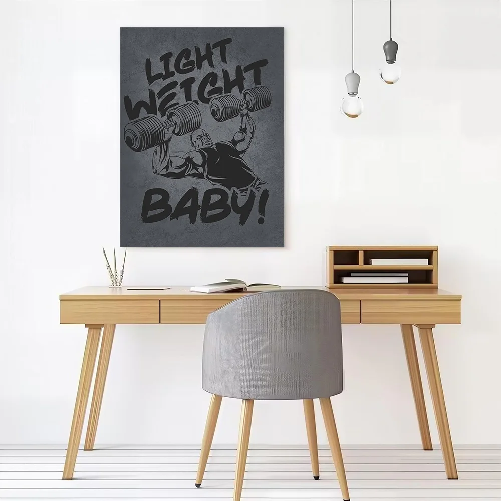 Light Weight Baby - Ronnie Coleman Bench Press Poster Canvas Wall Art Custom Photo Print Modern Painting for Fans Home Decor
