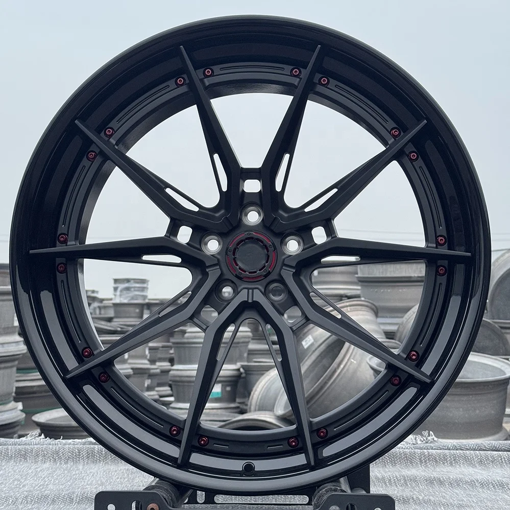 2-Piece Forged Alloy Wheel Hubs Custom 19 20 21 22 Inch Deep Concave Racing Car Rims Performance Wheels