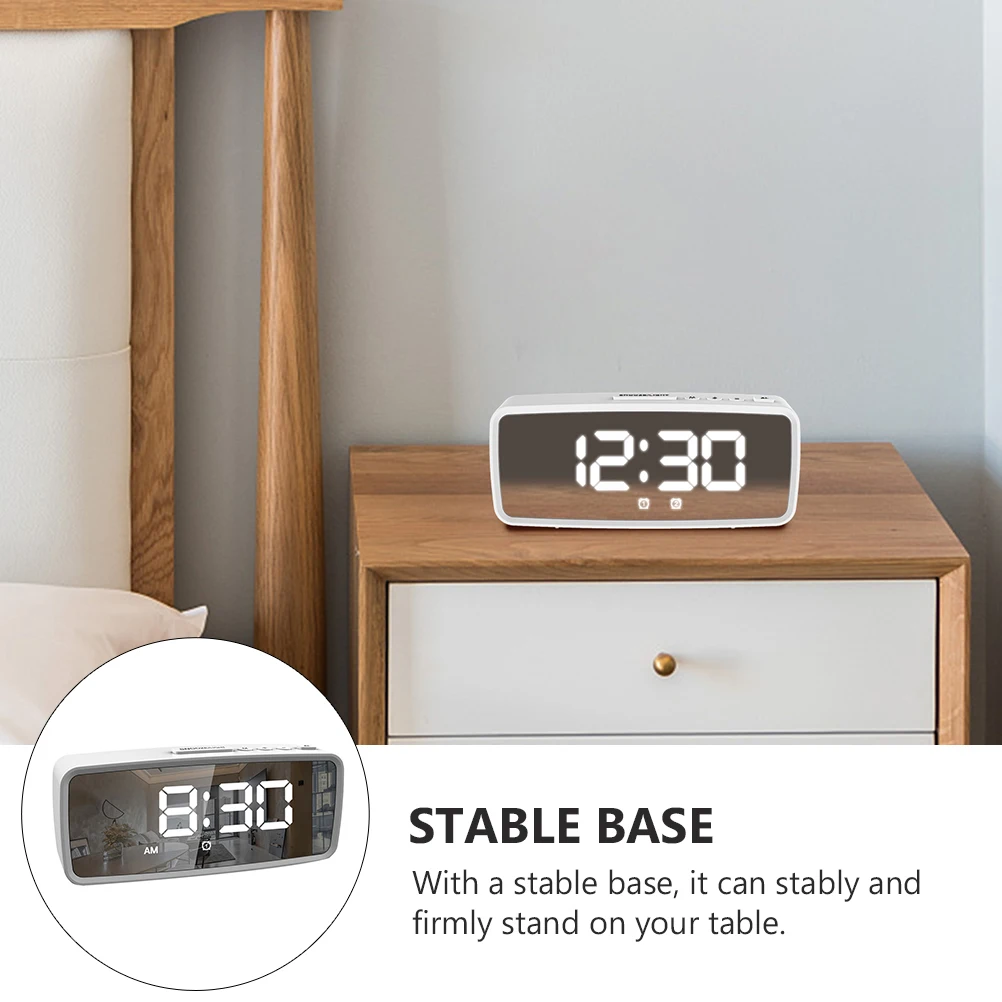 

Electronic Alarm Clock Led Desk Desktop Multifunction Clocks Home Electric Travel