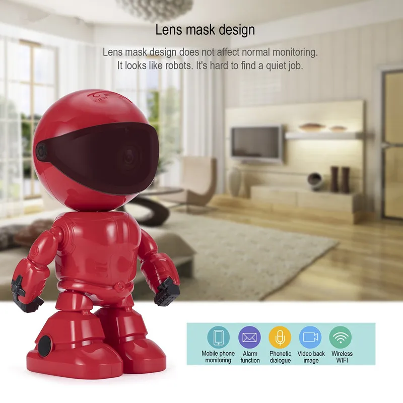 HD Network Camera - Two-way Audio, 2.4GHz and 1080P Robot Camera