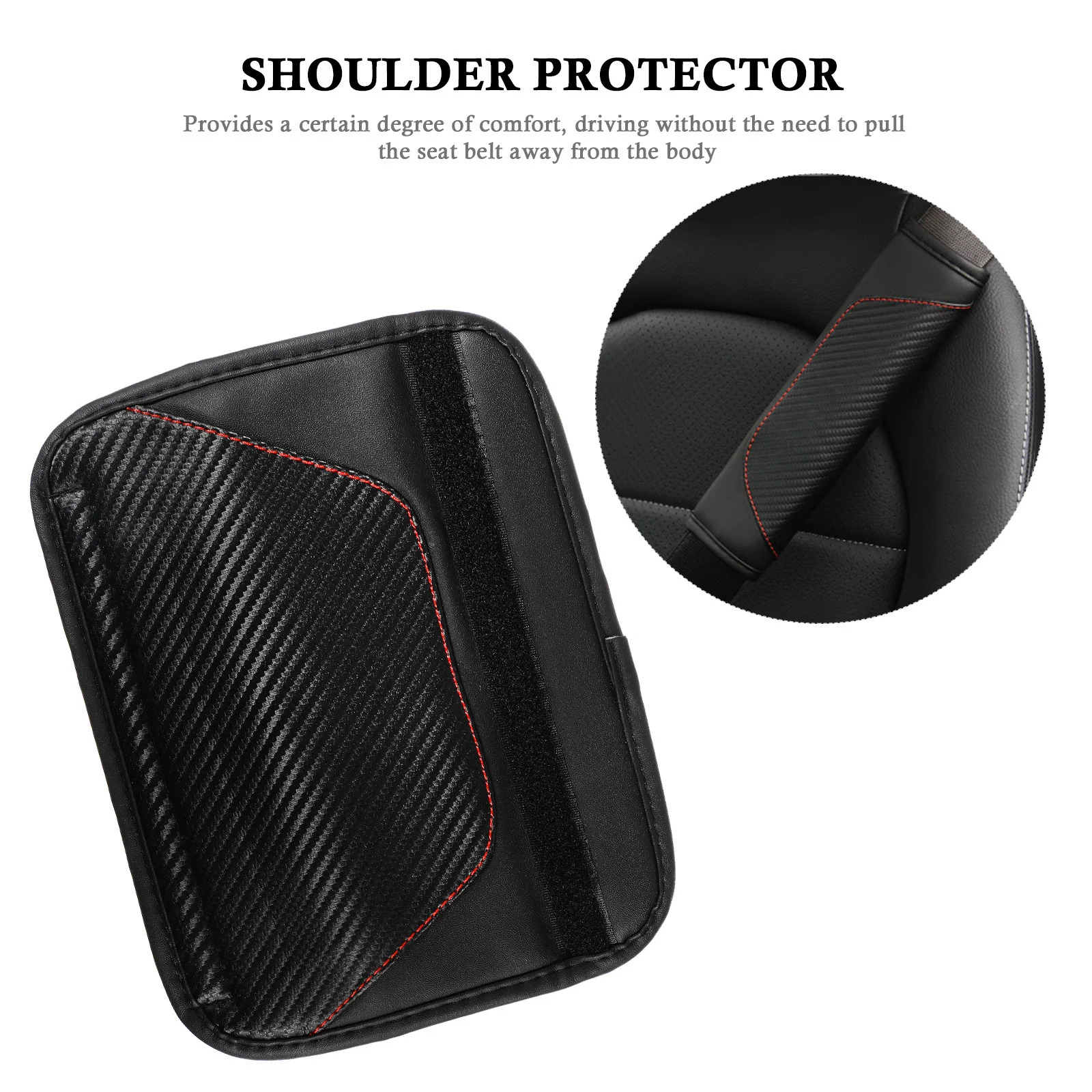 

2 pcs Shoulder Pads Comfortable Harness Protector For Adults Travel Cushion Car Supplies Car Pad
