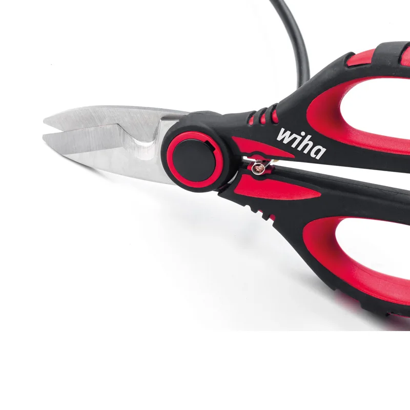 Wiha 41923 Craftsman\'s Cutters Electrician\'s Universal Scissors with Crimp Function 160mm