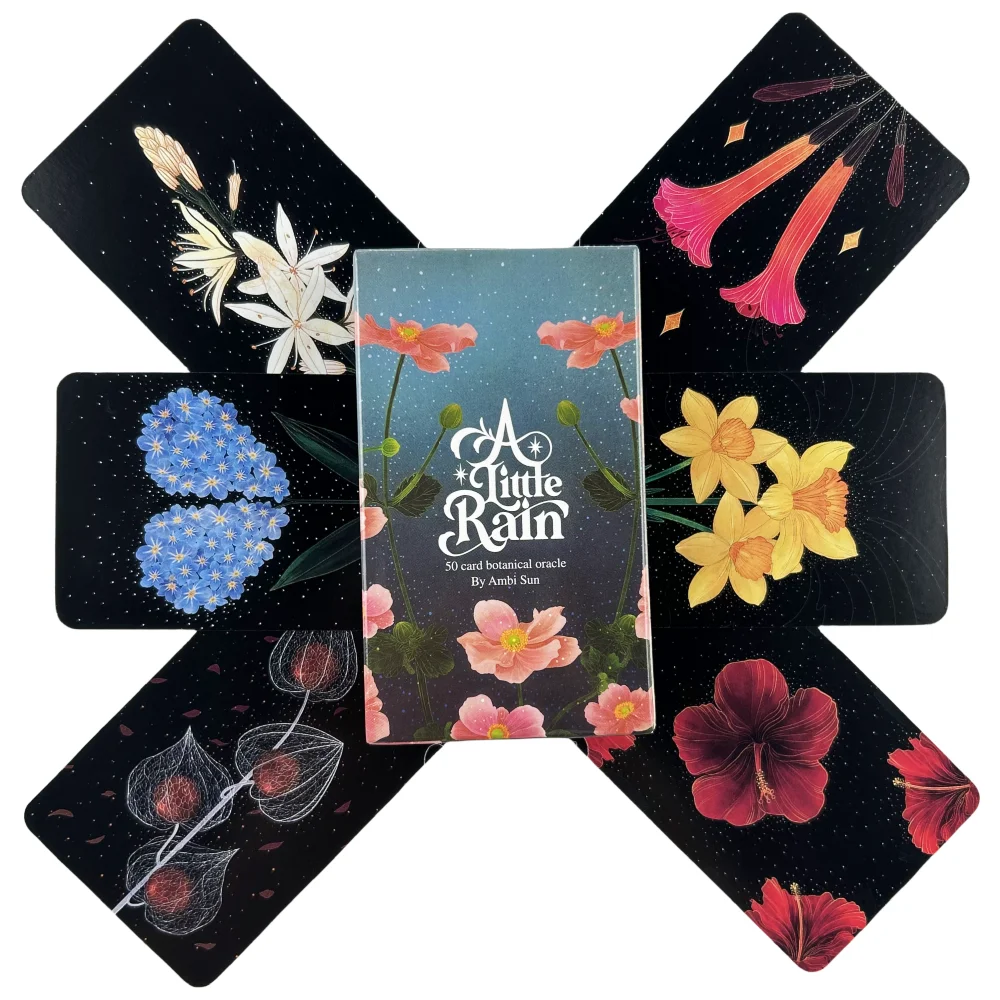 A Little Rain Botanical Oracle card Leisure Party Table Game High Quality Fortune-telling Prophecy Tarot Deck