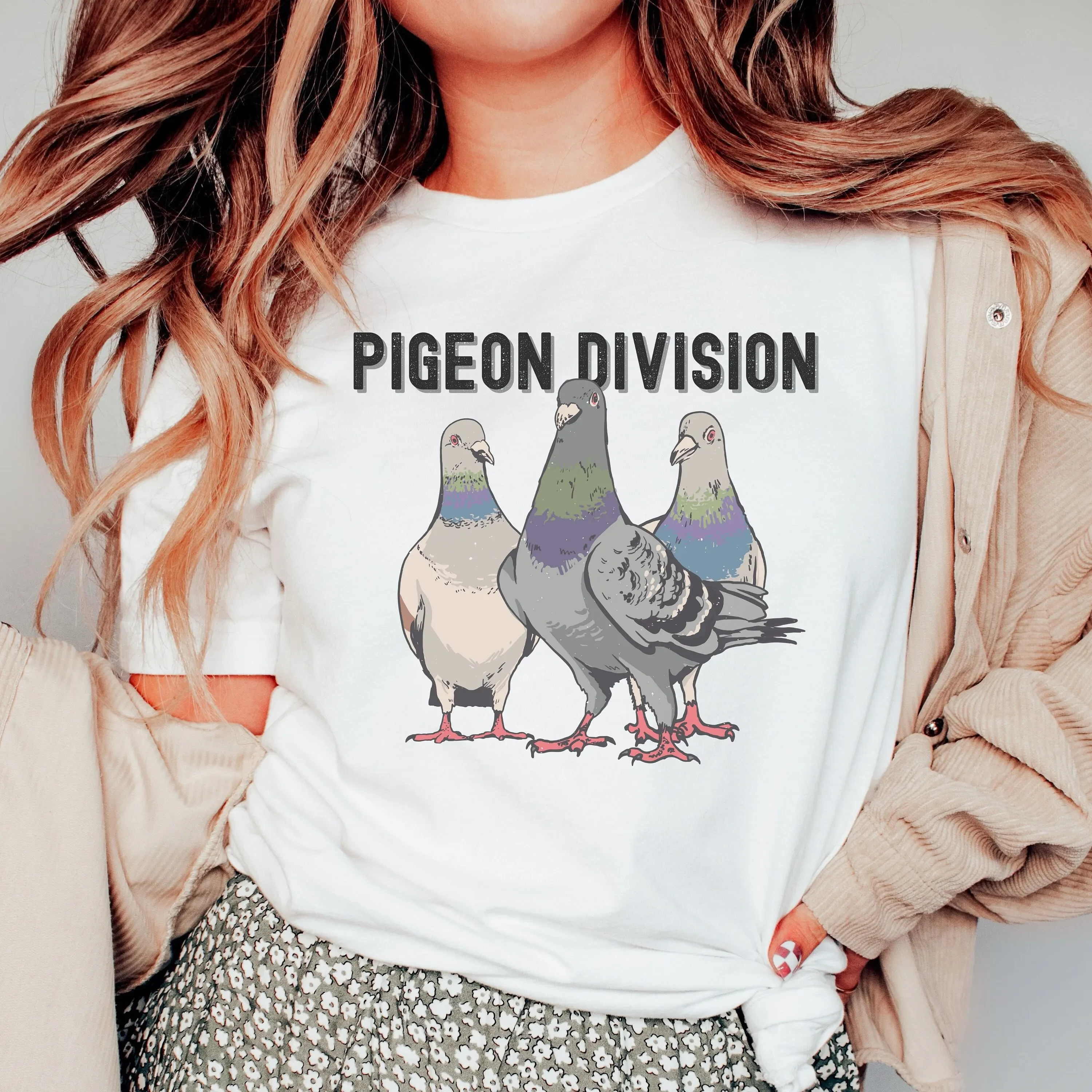 Pigeon Birding T Shirt s Birdwatching Bird Ornithology Birder Division