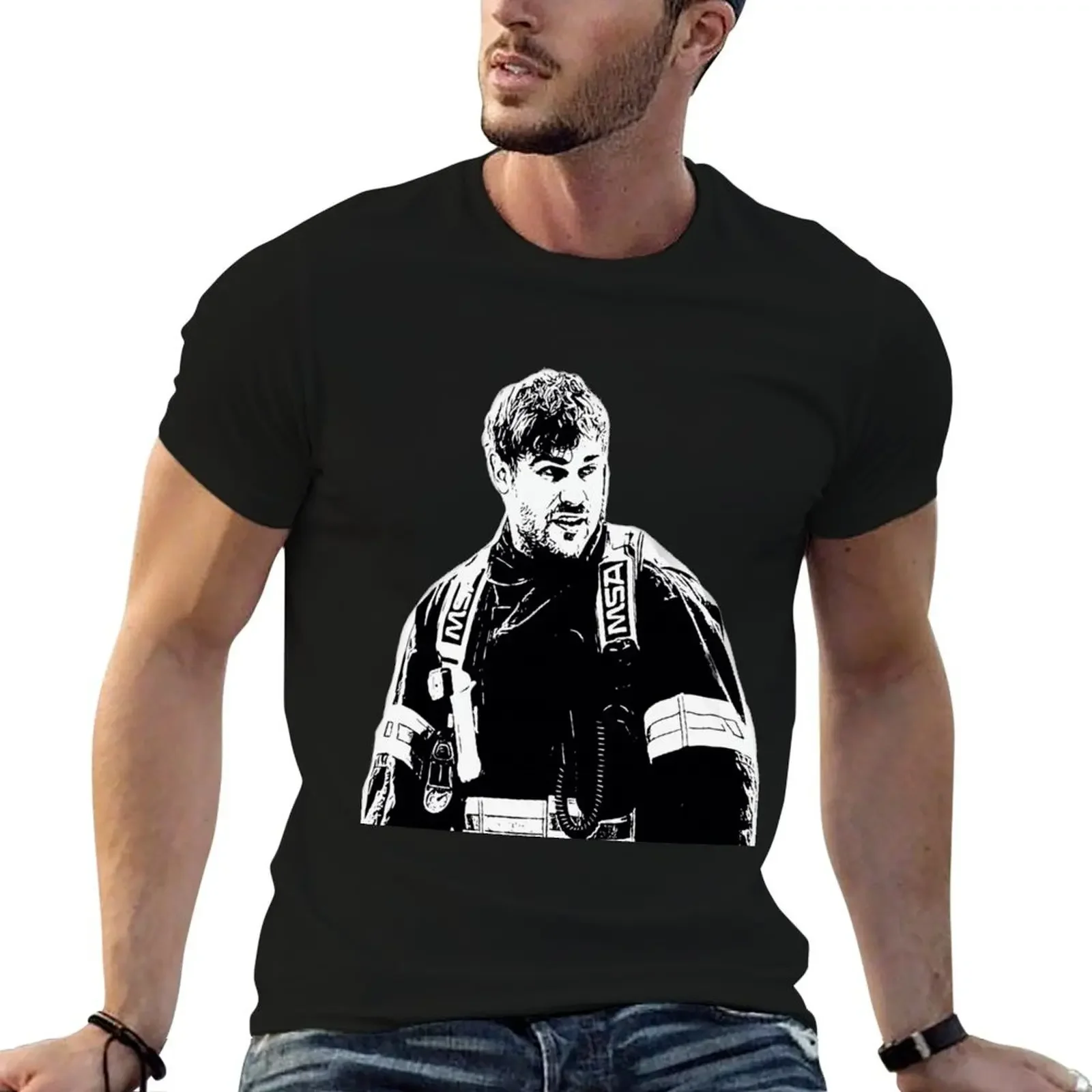 

Jack Gibson Station 19 T-Shirt heavyweights graphic t shirt vintage t shirt men 100℅ cotton