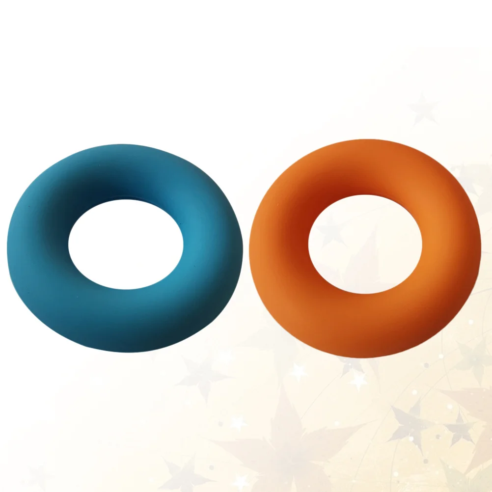 

2Pcs Silicone Hand Grip Strengthener Rings Premium Eco-Friendly O-Shaped Exercise for Rehabilitation Arthritis Carpal Tunnel