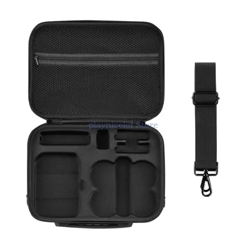 Portable Storage Bag Shoulder Handheld Box Organiser Case Crossbody Bag for UAV Accessories Black E8BA