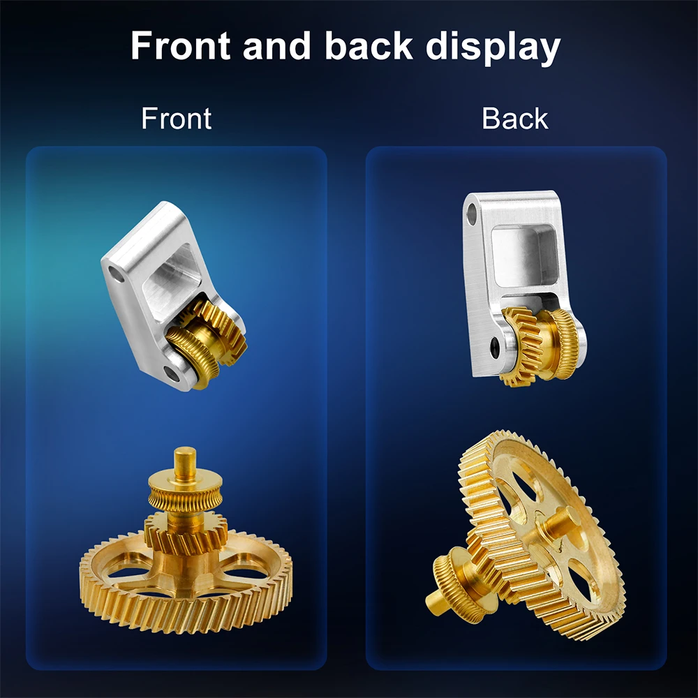 Für Bambu Lab P1P P1S X1C Extruder-Zahnräder, Krallenzahnräder, RNC Nano-beschichtetes gehärtetes Stahl-Schneckengetriebe-Kit, hohe Festigkeit für A1 A1 Mini – Detail 7