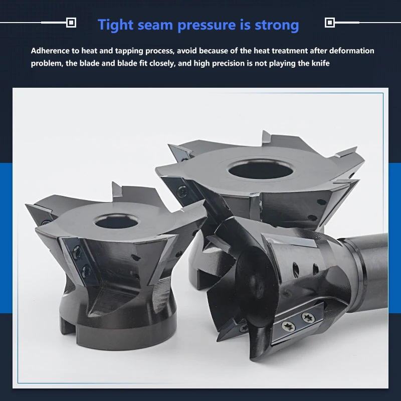Long-edge V-groove milling cutter bar XCET3004 milling cutter disc root clearance V-groove 55 degrees 60 degrees 75 degrees
