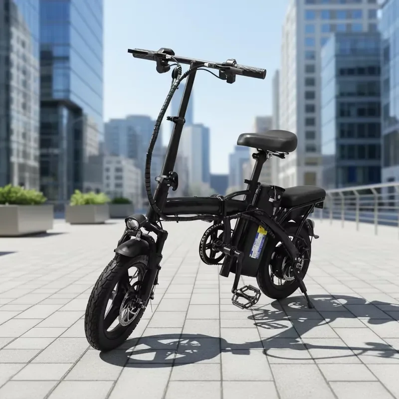 Wholesale Popular Foldable Electric Bicycle Lithium Battery Brushless Motor Rear Hub Motor Single Speed 14inch Urban Adult