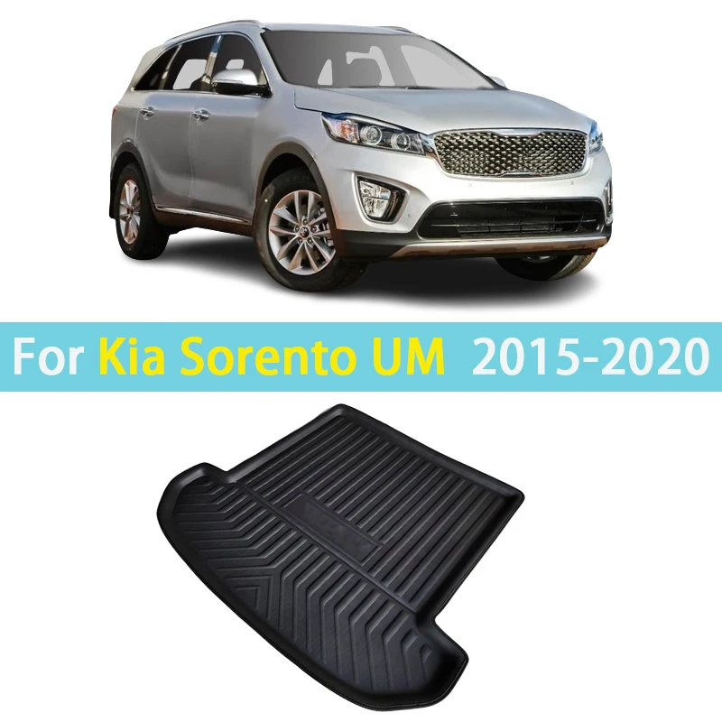 

Для Kia Sorento UM KX4 аксессуары 2015-2020 5 7-местный автомобильный коврик для заднего багажника, авто водонепроницаемый багажник, багажник, подставка для пола, накладка