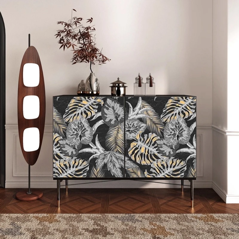 

wood tall decorative cabinet living room bedroom against the wall dining side cabinet simple modern household chest