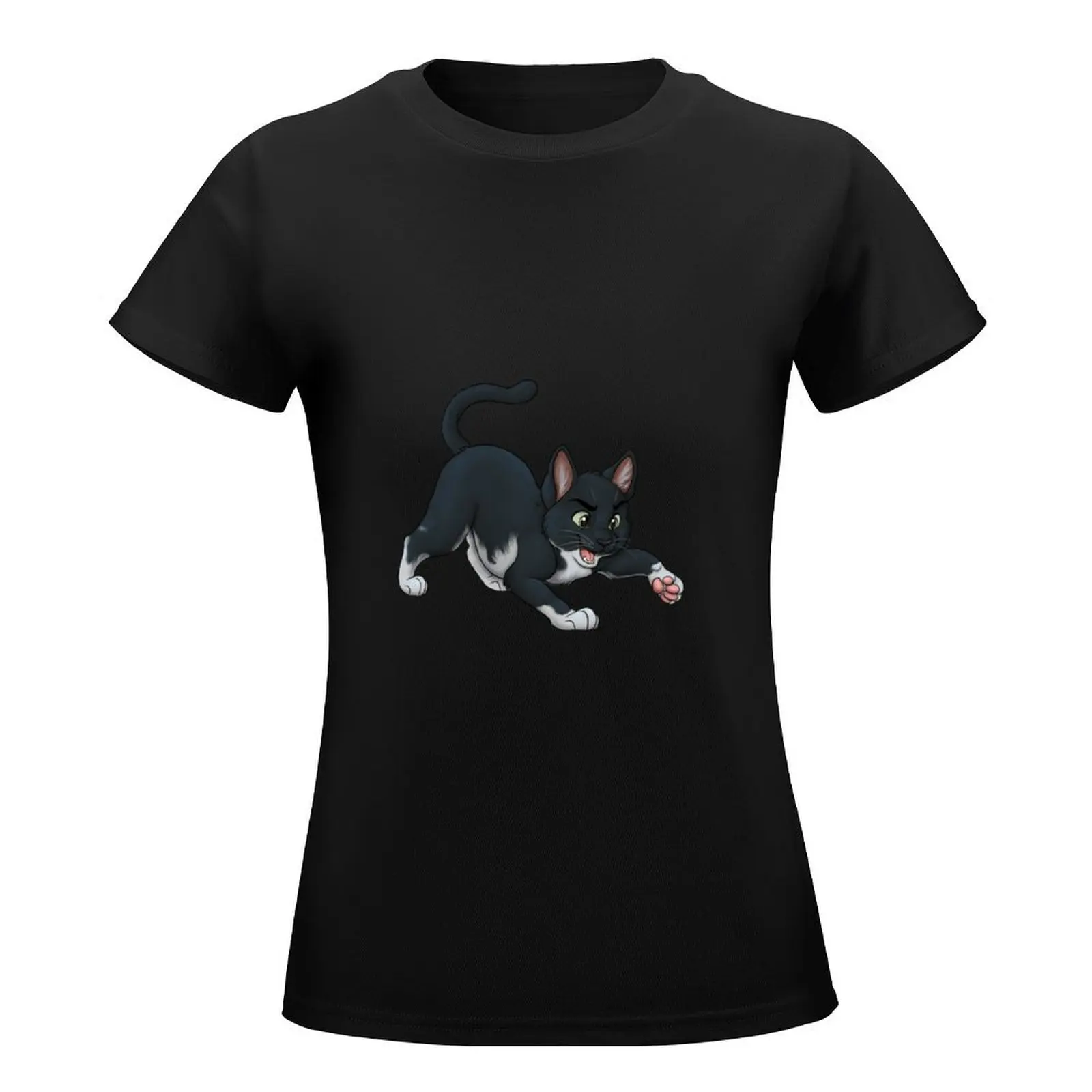 Jayme the Black and White Cat T-Shirt cute clothes shirts graphic tees funny Female clothing woman t shirt