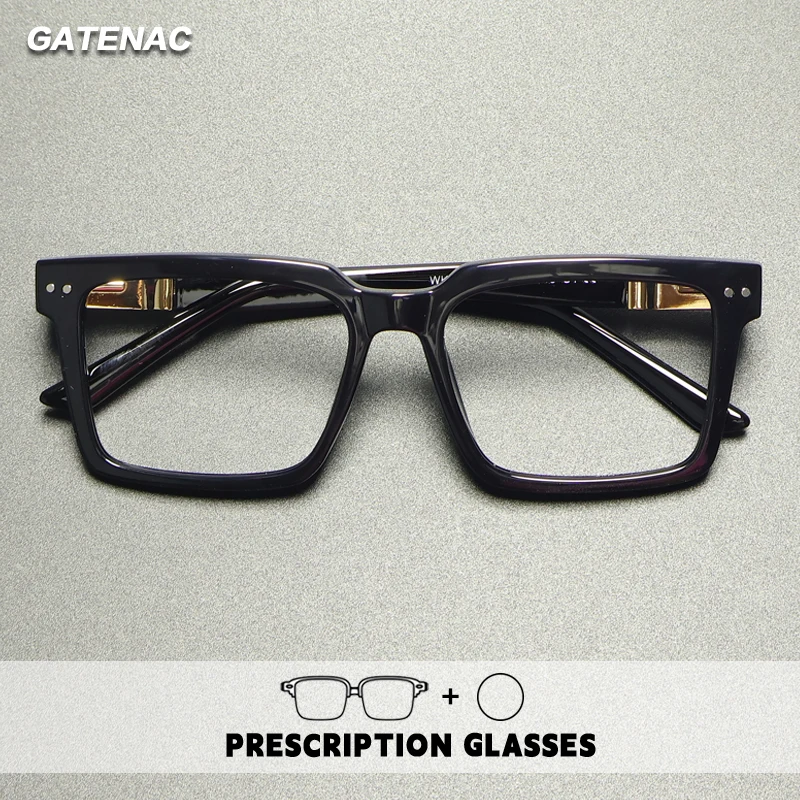 

Gatenac качество европейские очки для чтения мужские квадратные анти-синий свет рецептурные прогрессивные очки близорукость фотохромные очки