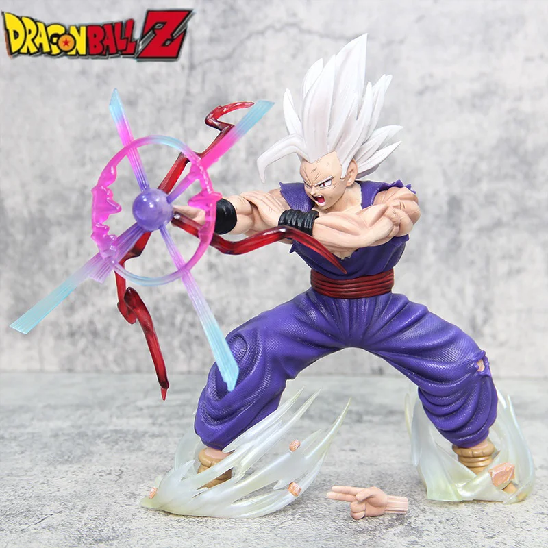 23cm Dragon Ball Figure Gohan Figures Son Gohan Ssj3 Action Figure Anime Magic Guan Light Kill Cannon Collection Model Doll Toy