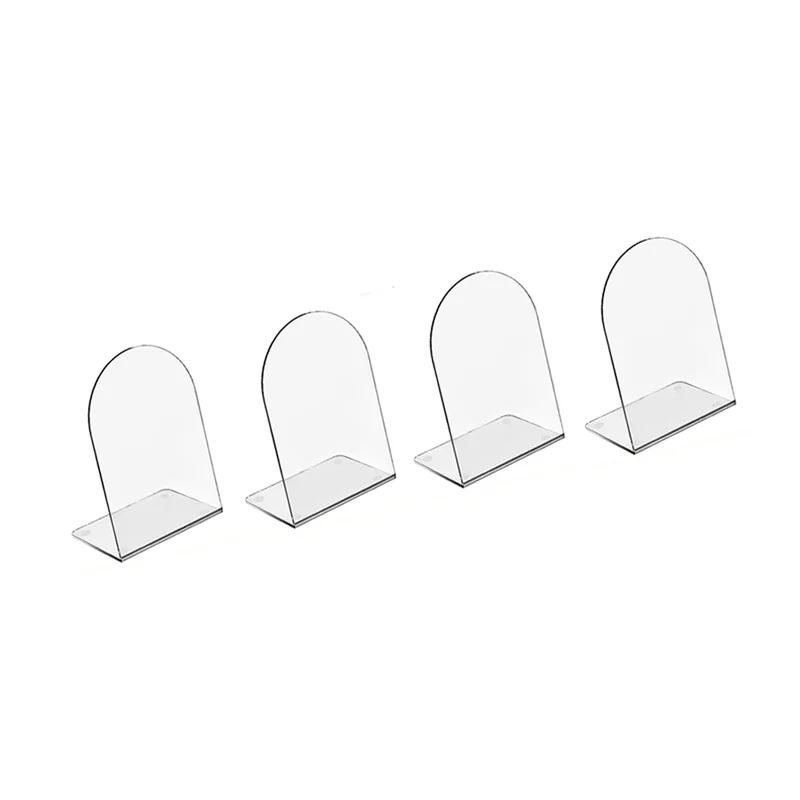 

M11kacrylic Book Ends For Book Shelves Bookends Non-Skid Book End Clear Bookends For School Library And Desktop Organizer