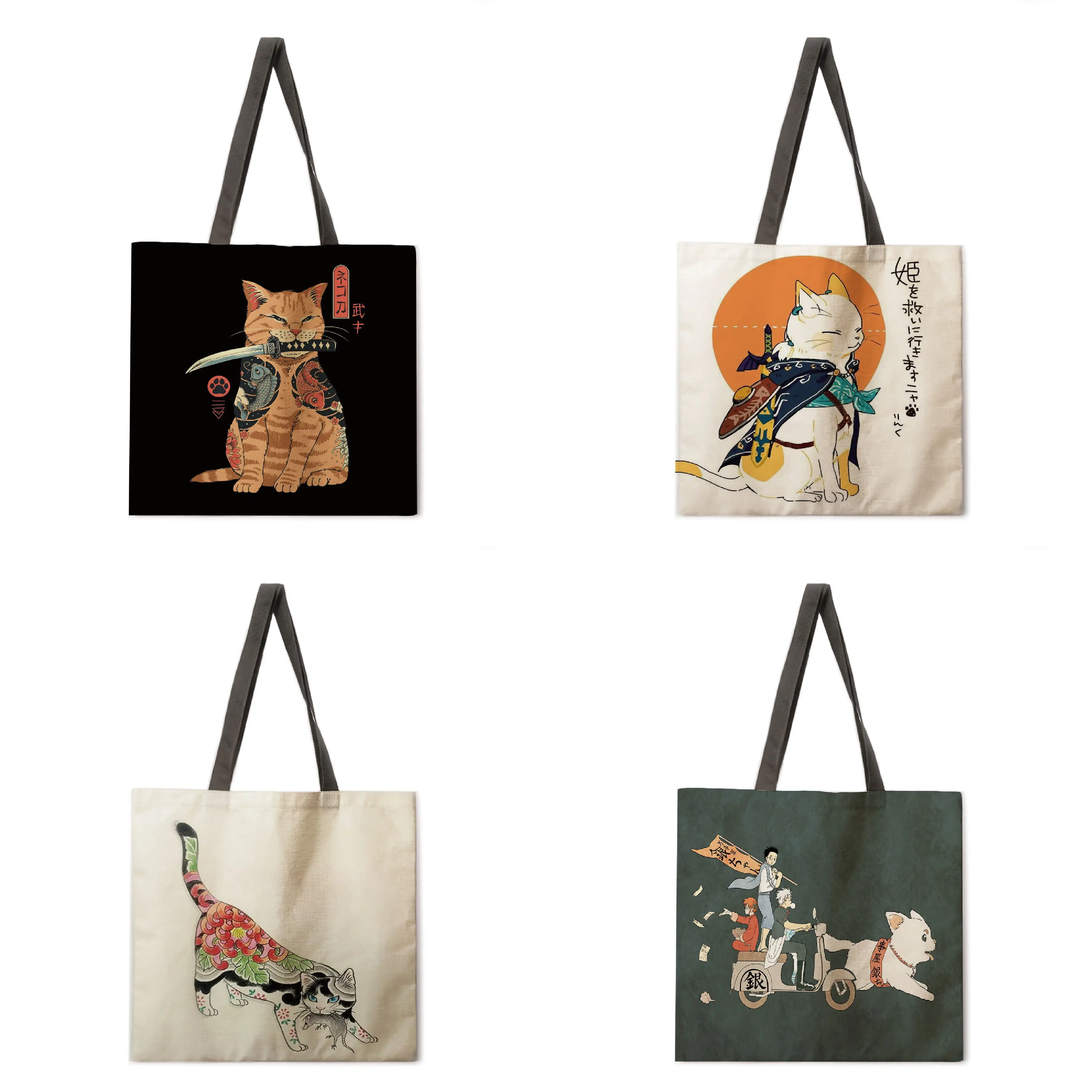 

Monroe oil painting linen bag handbag light shoulder bag large capacity environmentally friendly shopping bag tote bag