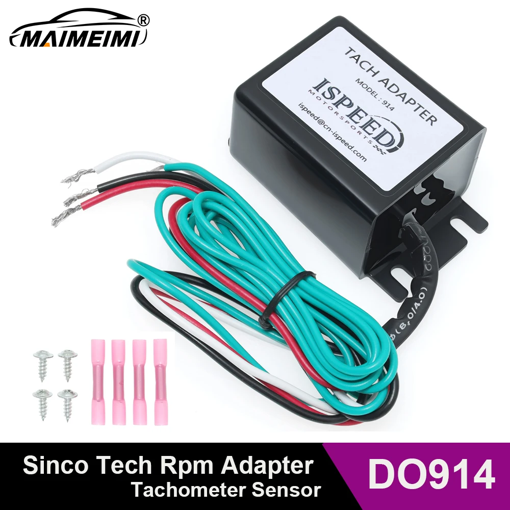 

DO914 Tachometer Rpm Adapter Sensor for Racing Car Dashboard Tacho Meter With Wiring Harness Automotive Equipment