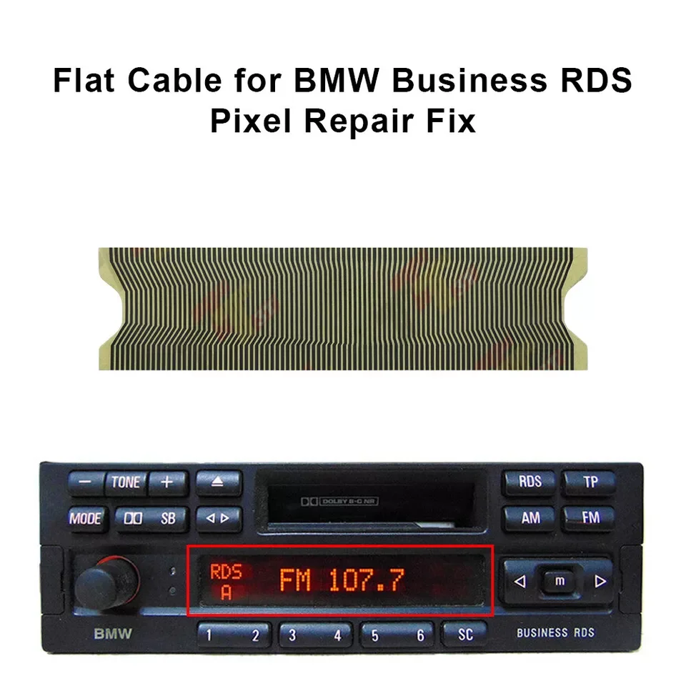 Cable plano de tablero para BMW Business CD RDS Radio CD23 y reparación de píxeles RDS Business
