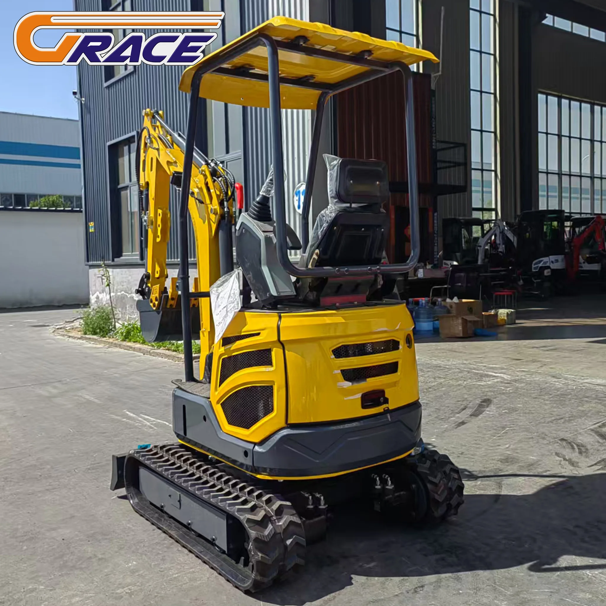 رائجة البيع جديد كوبوتا ديزل CE Epa محرك كبير صغير ريترو 1.8ton 1.5ton 1 طن مزرعة Diggermini Bagger Excavator #2