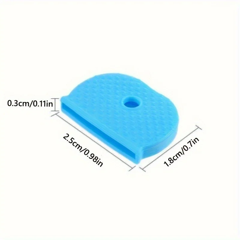 50PCS Soft Silicone Multicolor Key Cap Covers Key Identifier TagsKeyring Label Keys Organizer