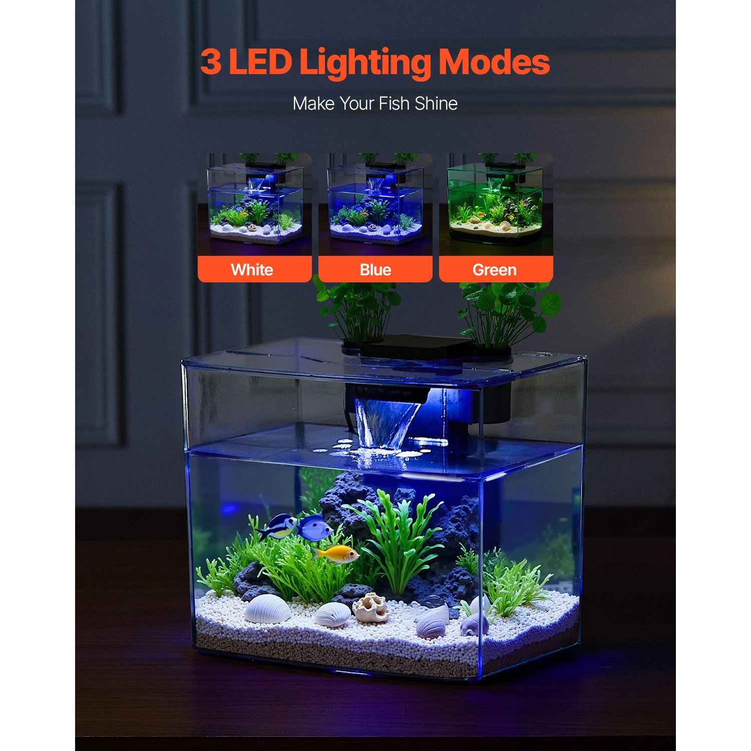 حوض أسماك VEVOR سعة 3.5 جالون، - مراجعة Aquarium Xl وسعره