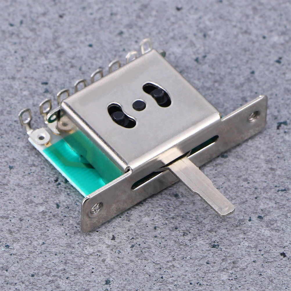 

2 Sets Electric Guitar 5-Way Selector Switch Pickup Positioner Gear Replacement Portable Easy Install Smooth Action Guitar Parts