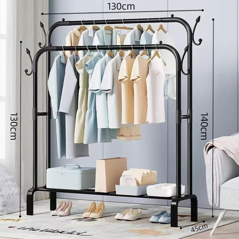 Simple drying rack Home bedroom Coat rack Balcony drying
