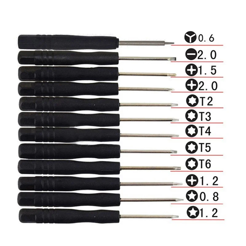 12Pcs/Set Mini Multi-Function Magnetic Precision Screwdriver Set for iPhone Samsung Phone Repair Tools