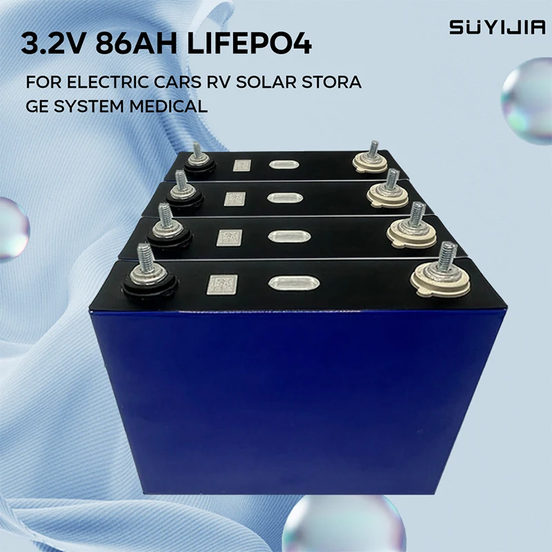 

Original 3.2V Lifepo4 86Ah Rechargeable Lithium Iron Phosphate Battery for Electric Car RV Solar Storage System Medical