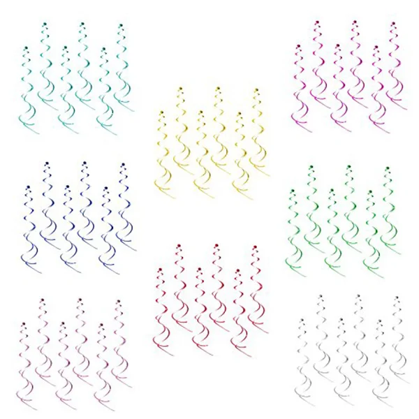 

Swirl Hanging Decorations Spiral Hanging Decorations Dizzy Dangler Decorations Party Hanging Decorations
