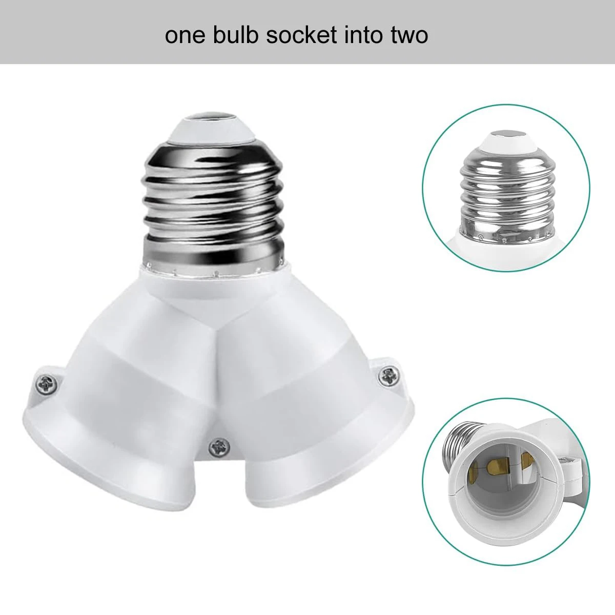 Screw 2-e27 Lamp Bulb Socket Bulb-socket Light-holder Lighting-accessories Halogen-light-lamp Holder 2in1 Double E27 Buld-socket