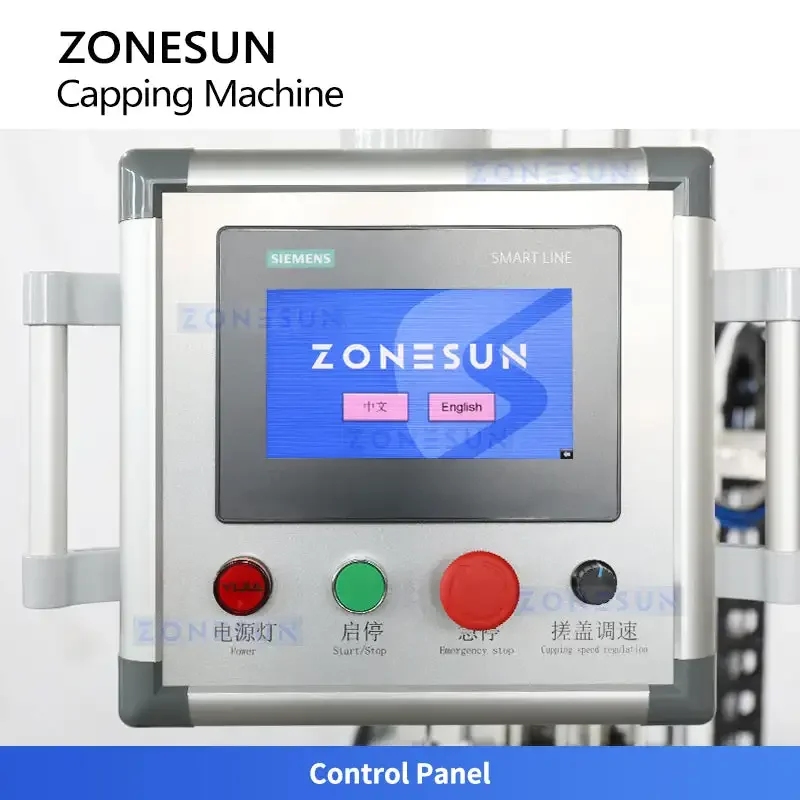 ZONESUN ZS-XG448S Servo Duckbill Pump Spray Cap Capping Machine view 4