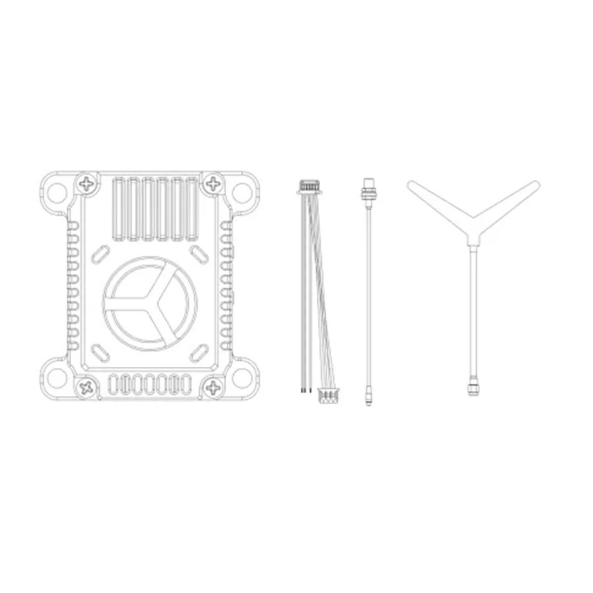 Émetteur vidéo VTX pour importateur de course FPV longue portée, technologie de transmission, 1.2GHz, 1060MHz-1380MHz, 2W, 1060MHz-1380MHz