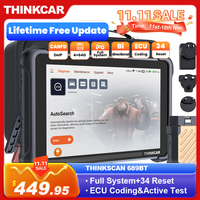 THINKCAR THINKSCAN 689BT OBD2 Scanner CANFD DOIP All System Diagnosis ECU Coding Bi-directional 34 Reset Free for All Cars