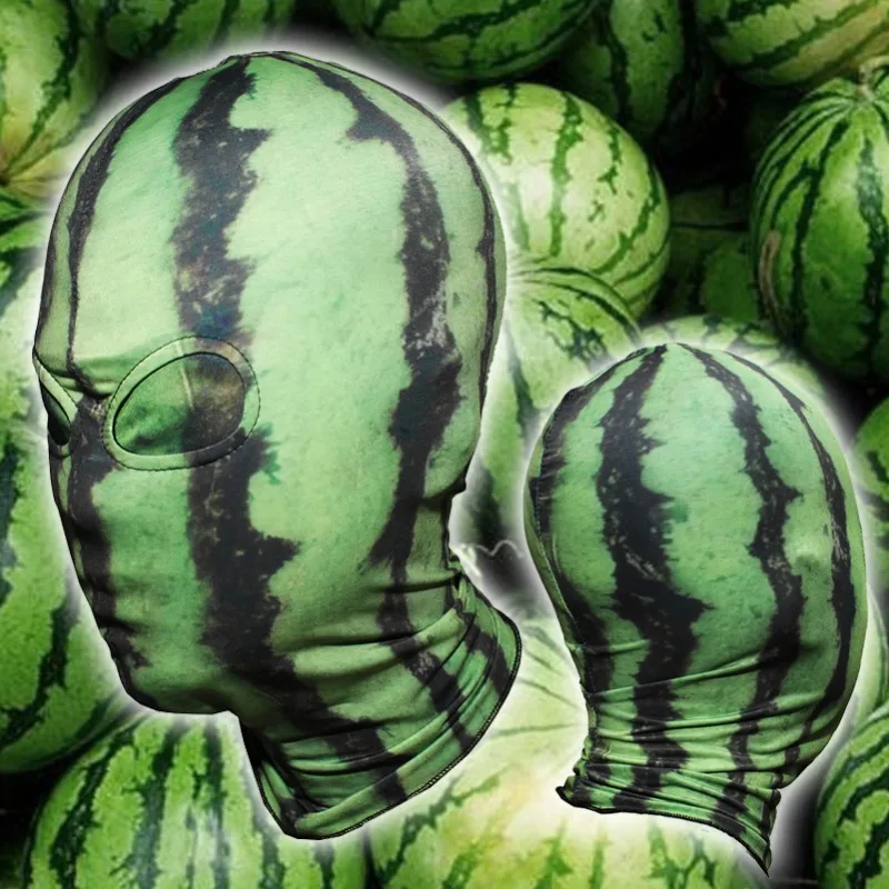 

Арбузная Балаклава, забавная маска для косплея, вечерние шапки, новинка, пародия, головной убор для выпускного вечера, маскарадный головной убор для карнавальной вечеринки, маска