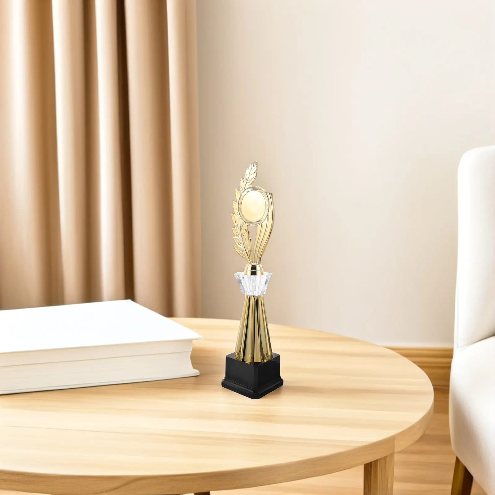 Spike Trophy Lightweight Plastic Award Cup School Competition Tournament Prize Golden Small Award for Sport