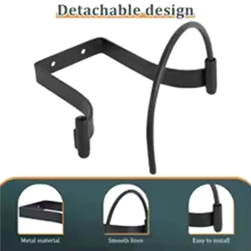 A93Z حل تخزين القبعة حامل عرض غطاء مثبت على الحائط حامل قبعة رعاة البقر المزخرف #4