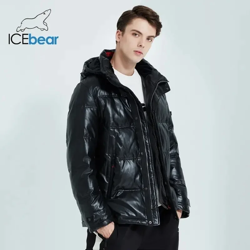 ICEbear-Jaqueta de algodão acolchoada para homens, casaco respirável, grosso e quente, roupa casual, 2023, MWD20866D, inverno