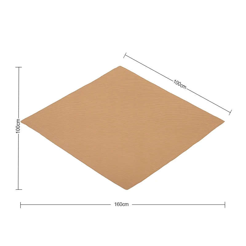 Plain Oversized 100cm Square Bubble Chiffon Hijab Women's Lightweight Bandana Scarf Sun Protection for Beach Travel summer