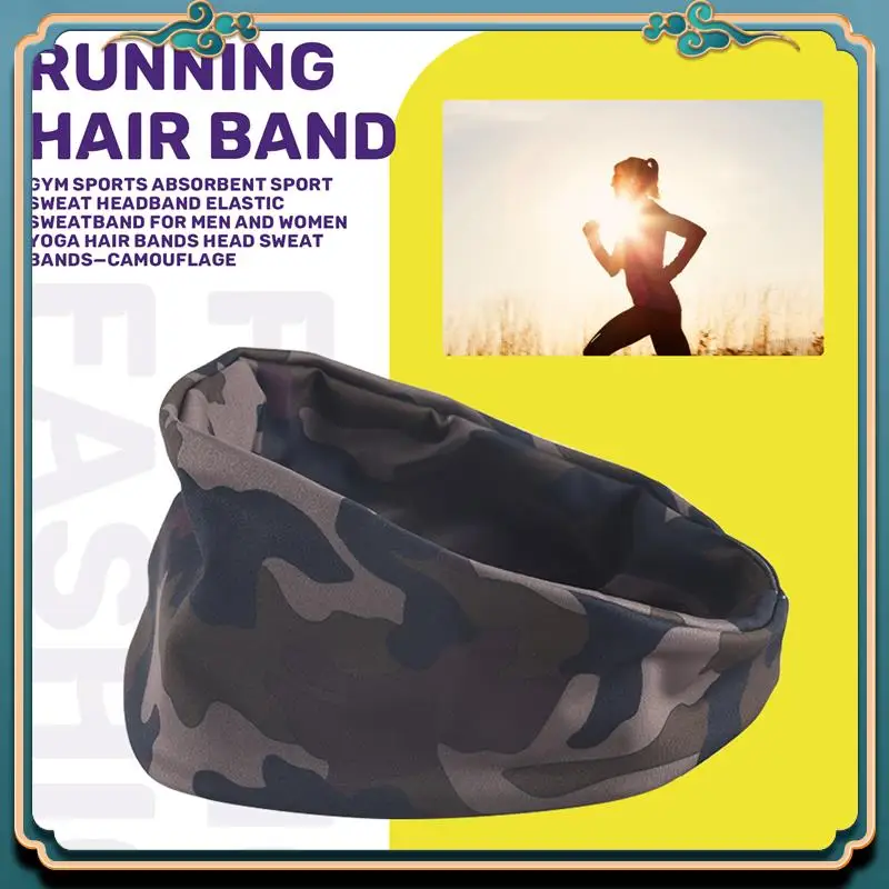 Latest Gym Sports Absorbent Sport Sweat Headband Elastic Sweatband For Men And Women Yoga Hair Bands Head Sweat Bands