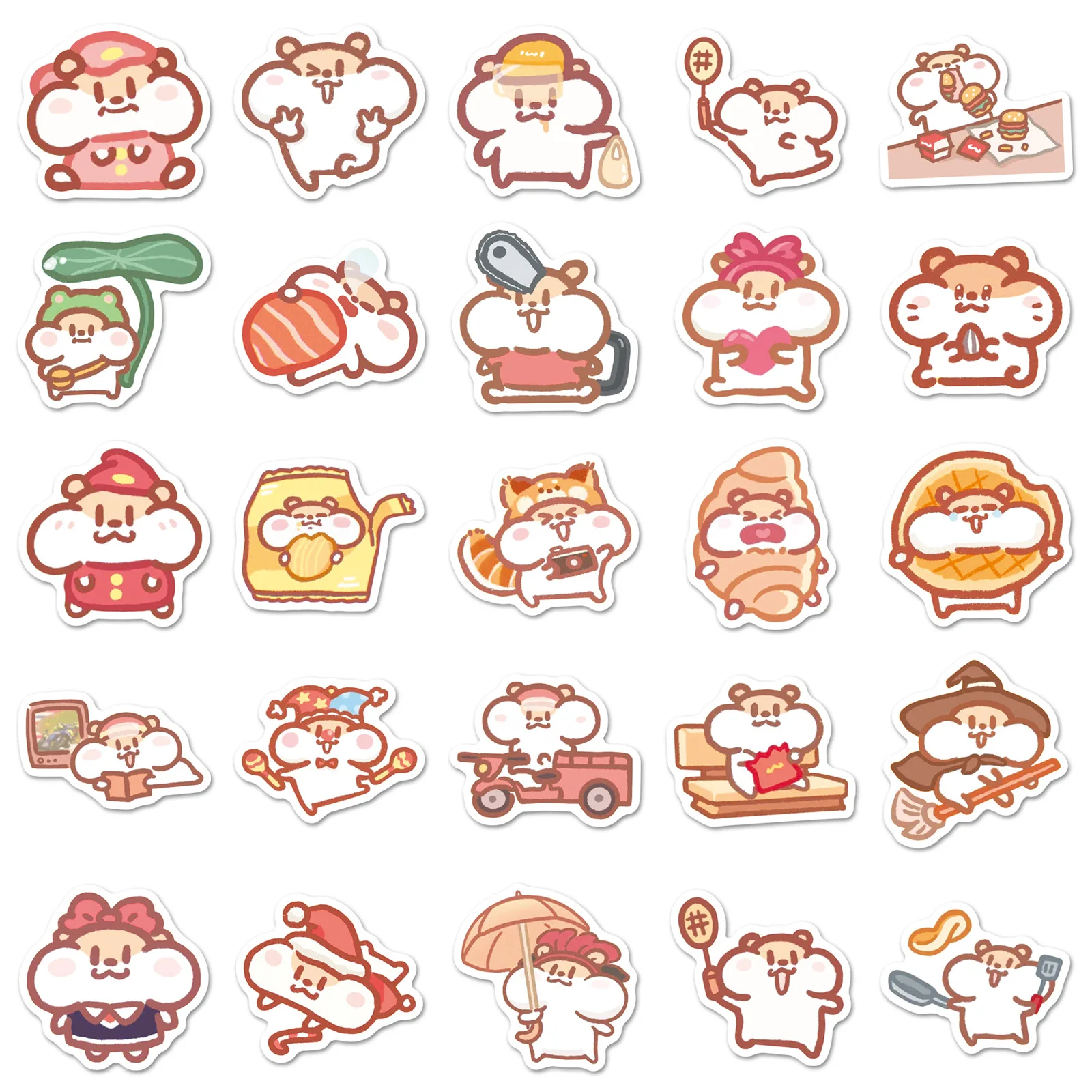 10/50PCS Cartoon Schattige Dieren Muis Sticker DIY Decoratie Mobiele Telefoon Case Notebook Water Cup Graffiti Speelgoed Cadeau stickers